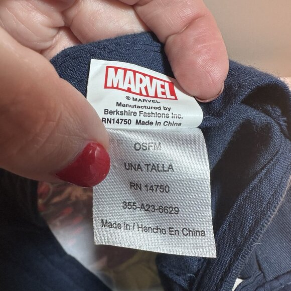 Marvel Avengers Hat Youth 4-8 Yrs Blue Adjustable Strap Back Lt Mark - Picture 8 of 9